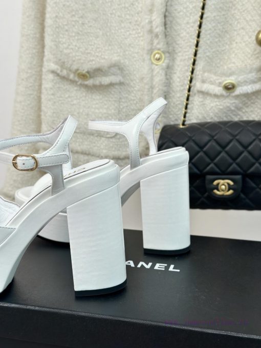 Chanel | Chanel 24P Spring/Summer New ProductsDouble C waterproof platform coarse heel sandar2ejwg14 - Image 7