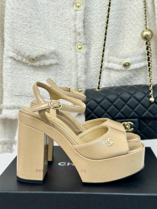 Chanel | Chanel 24P Spring/Summer New ProductsDouble C waterproof platform coarse heel sandahvpbf8lq - Image 2
