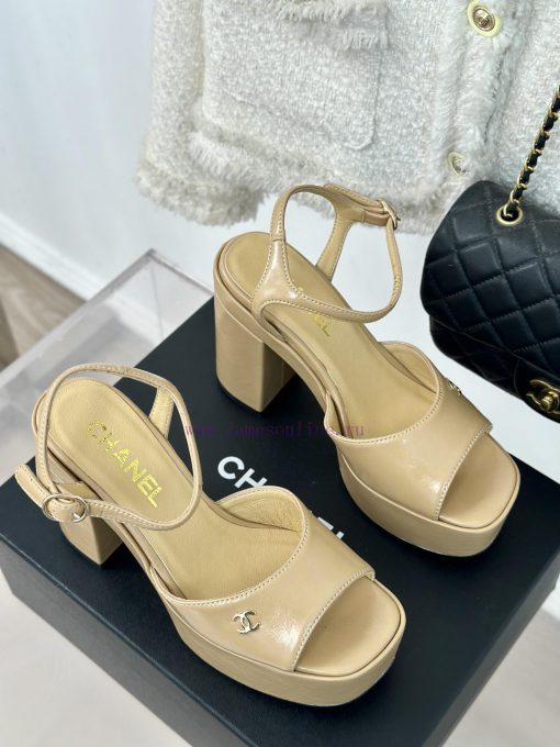 Chanel | Chanel 24P Spring/Summer New ProductsDouble C waterproof platform coarse heel sandahvpbf8lq - Image 4