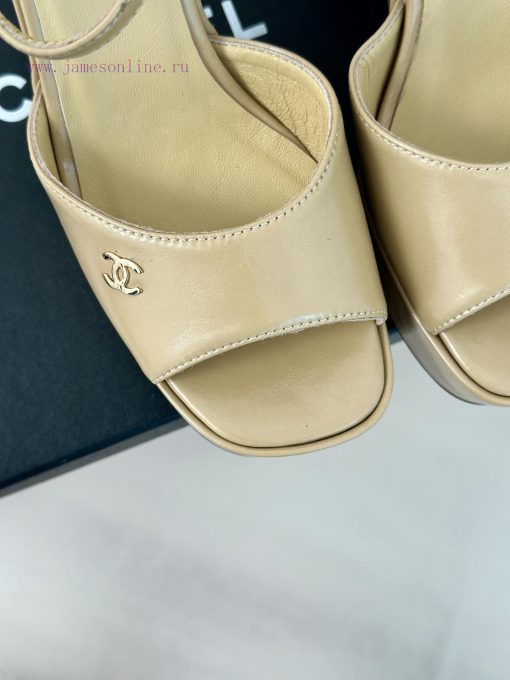 Chanel | Chanel 24P Spring/Summer New ProductsDouble C waterproof platform coarse heel sandahvpbf8lq - Image 8