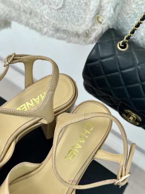 Chanel | Chanel 24P Spring/Summer New ProductsDouble C waterproof platform coarse heel sandahvpbf8lq - Image 9