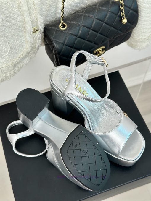 Chanel | Chanel 24P Spring/Summer New ProductsDouble C waterproof platform coarse heel sandazc6nhf99 - Image 10