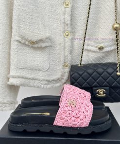 Chanel | Chanel 24P New ProductDouble C cool mat woven lazy slippersSimple and atmospheric, gxb6x9m5