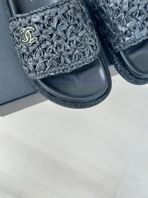 Chanel | Chanel 24P New ProductDouble C cool mat woven lazy slippersSimple and atmospheric, ryd2pks3 - Image 8