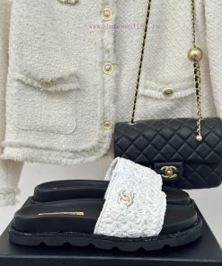 Chanel | Chanel 24P New ProductDouble C cool mat woven lazy slippersSimple and atmospheric, e2wjs8dv