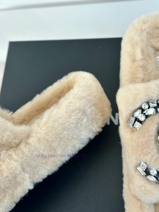 Chanel | Chanel Classic Double C Diamond Thick Bottom Hairy SlippersThe "First to Wear" seriypl1opnz - Image 7