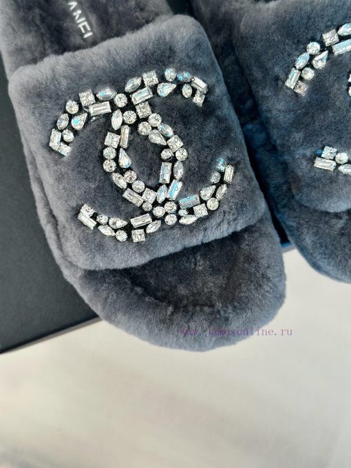 Chanel | Chanel Classic Double C Diamond Thick Bottom Hairy SlippersThe "First to Wear" seri6mv72zg0 - Image 8