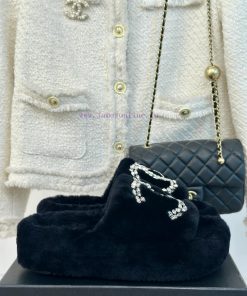 Chanel | Chanel Classic Double C Diamond Thick Bottom Hairy SlippersThe "First to Wear" serizzdzlils