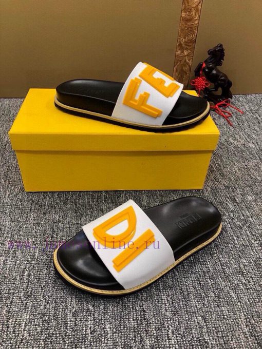 FENDI official website men's slippers and men's shoes are hot selling. The original version c55akjkc - Image 4