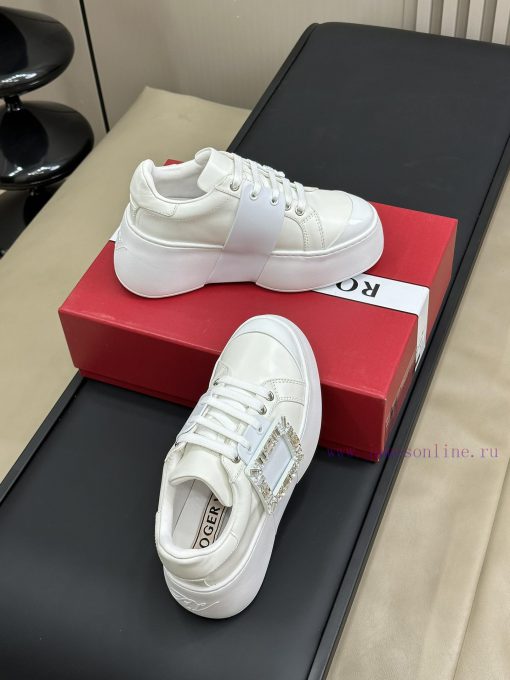roger vivier ss24 new arrival-～The latest Viv's Skate diamond buckle thick soled casual shoe1uyre0k9 - Image 6