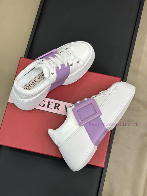roger vivier ss24 new arrival-～The latest Viv's Skate diamond buckle thick soled casual shoezqy4ktfu - Image 5
