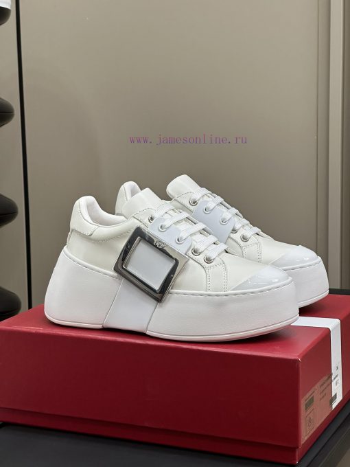 roger vivier ss24 new arrival-～The latest Viv's Skate diamond buckle thick soled casual shoehkje3r12