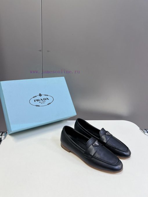 PRADA's new triangle logo fashion loafers - top-notch quality, super accurate style, retro f599spold - Image 3