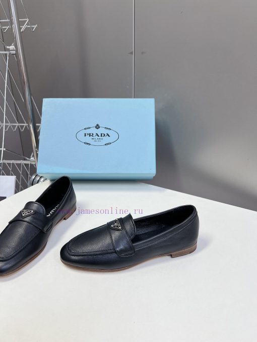 PRADA's new triangle logo fashion loafers - top-notch quality, super accurate style, retro f599spold - Image 4