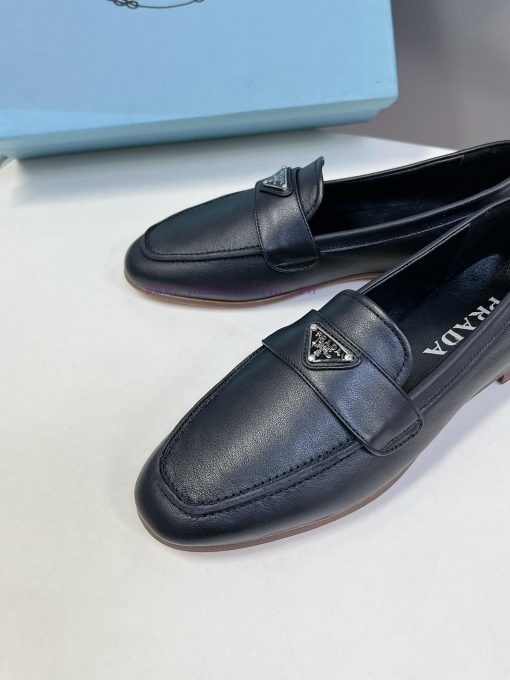 PRADA's new triangle logo fashion loafers - top-notch quality, super accurate style, retro f599spold - Image 8