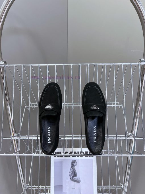 PRADA's new triangle logo fashion loafers - top-notch quality, super accurate style, retro fu8jccd2c - Image 7