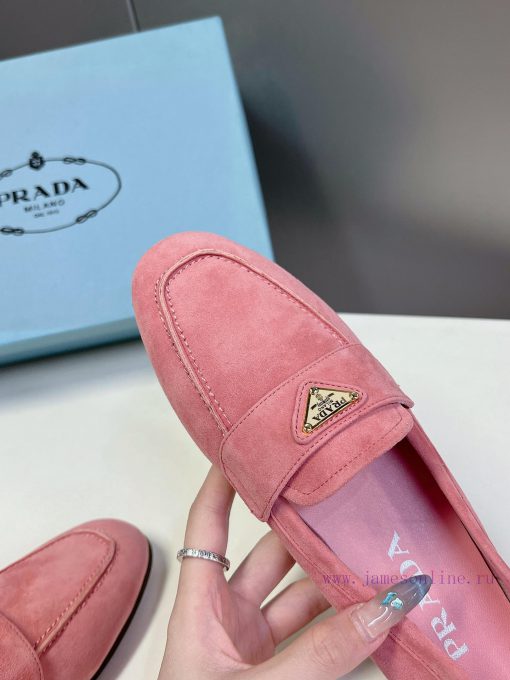 PRADA's new triangle logo fashion loafers - top-notch quality, super accurate style, retro fxayjfqgy - Image 8