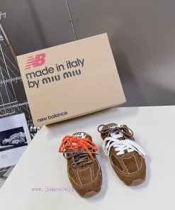 Miu Miu's New Balance collaboration series of couple sports shoes is popular among major bran1pk4isi