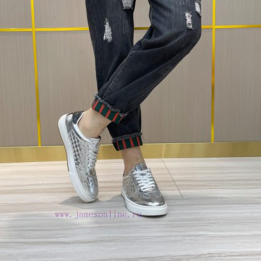The original BottegaVeneta Baodiejia classic men's lace up casual sneakers developed by the 35pda280 - Image 9