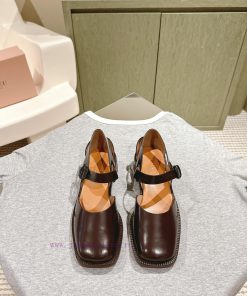 | ²⁰²4 𝐬𝐬  🤍🤎HEREU British minimalist motorcycle sandals with thick heels, round heads, anmce6ubd8