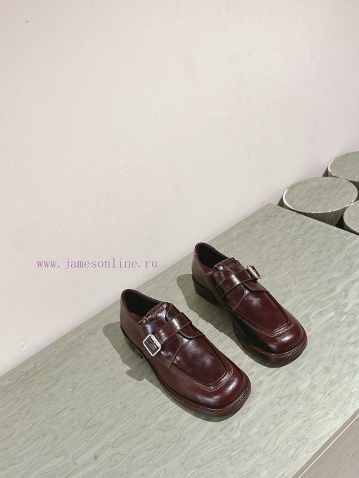 | ²⁰²4 𝐬𝐬  🤍🤎MIUMIU British minimalist motorcycle sandals with thick heels and round headspms0iqkk - Image 8
