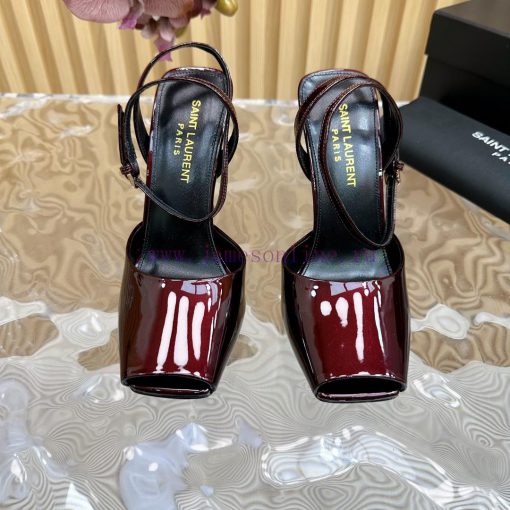 New YSL Saint Laurent - SS2024 Summer Fish Mouth High Heels New Fashion High Heels Sandals——g2k37quh - Image 6