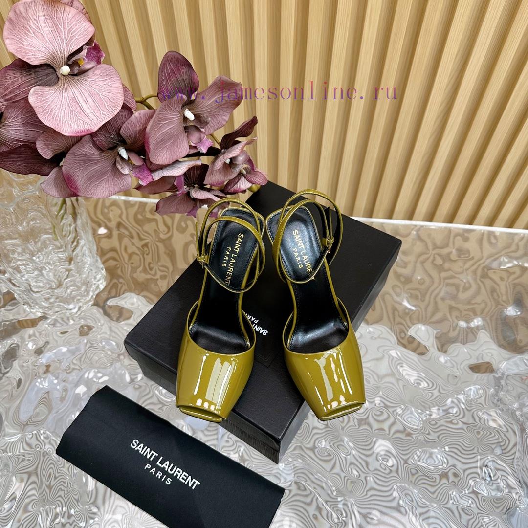 New YSL Saint Laurent - SS2024 Summer Fish Mouth High Heels New Fashion High Heels Sandals——vx296863 - Image 4