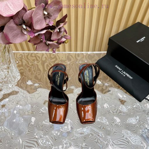 New YSL Saint Laurent - SS2024 Summer Fish Mouth High Heels New Fashion High Heels Sandals——0ilcojif - Image 5