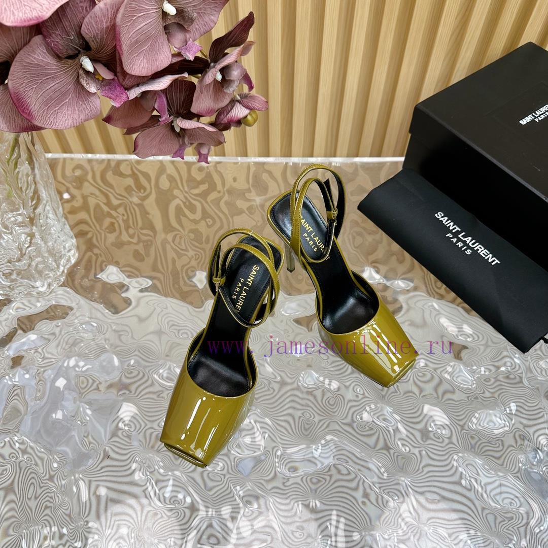 New YSL Saint Laurent - SS2024 Summer Fish Mouth High Heels New Fashion High Heels Sandals——vx296863 - Image 5