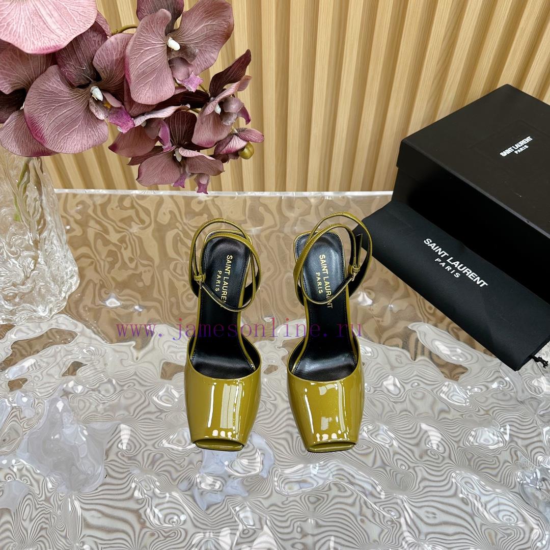 New YSL Saint Laurent - SS2024 Summer Fish Mouth High Heels New Fashion High Heels Sandals——vx296863 - Image 6