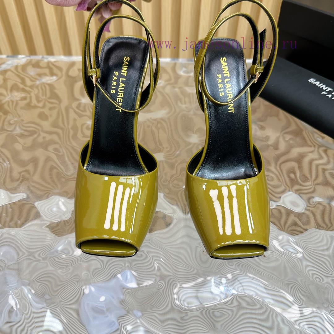 New YSL Saint Laurent - SS2024 Summer Fish Mouth High Heels New Fashion High Heels Sandals——vx296863 - Image 7