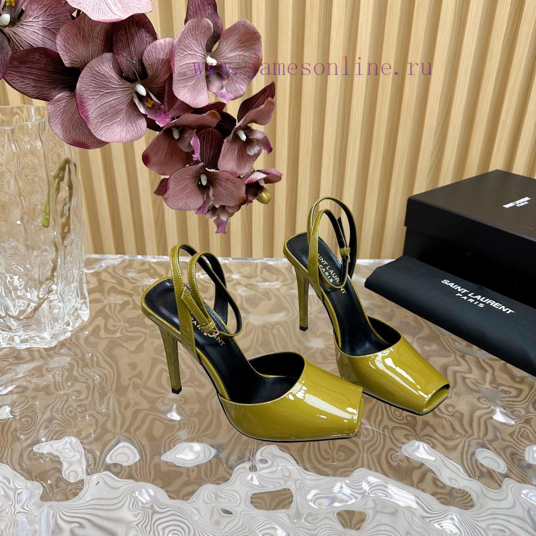 New YSL Saint Laurent - SS2024 Summer Fish Mouth High Heels New Fashion High Heels Sandals——vx296863 - Image 8