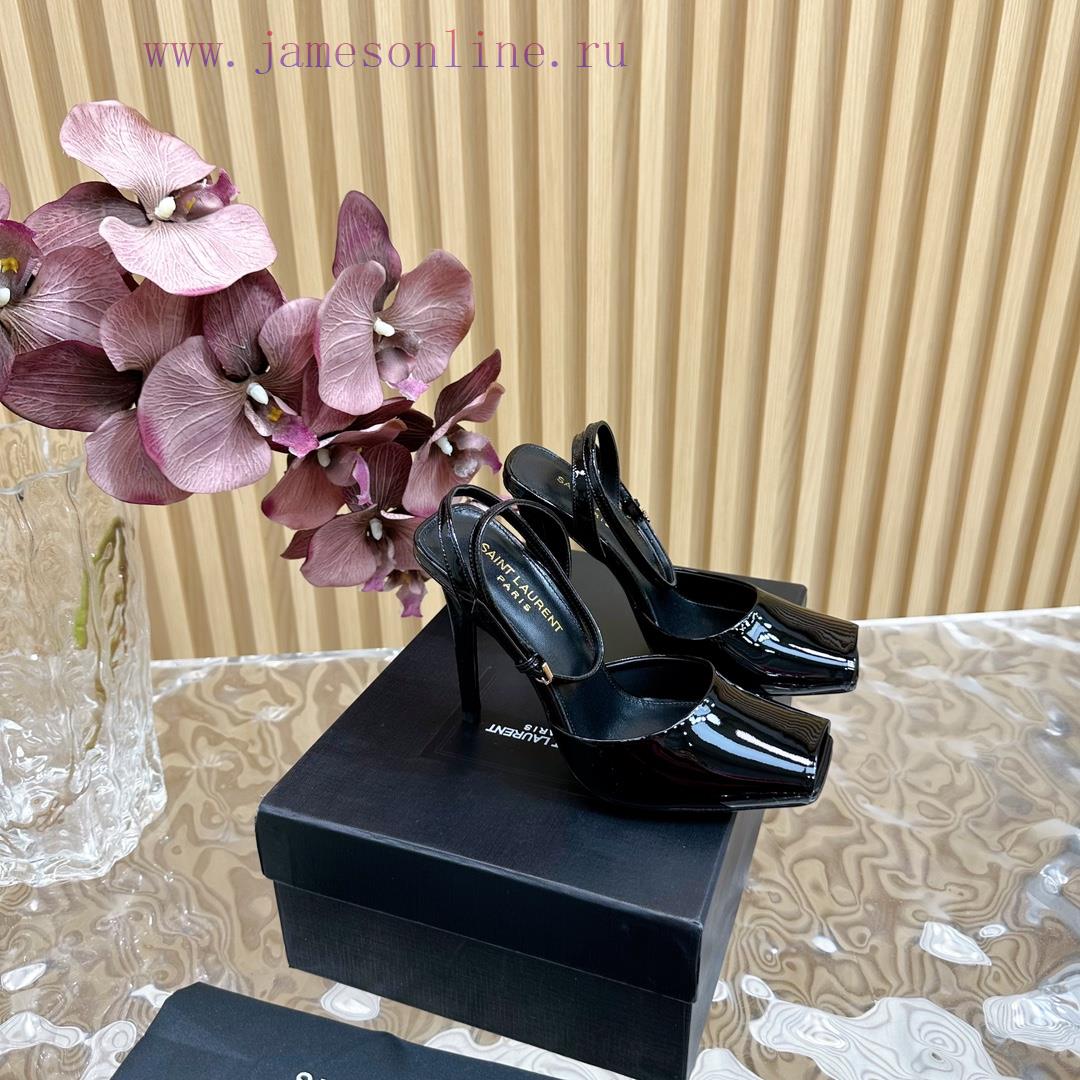New YSL Saint Laurent - SS2024 Summer Fish Mouth High Heels New Fashion High Heels Sandals——z036lvct - Image 2