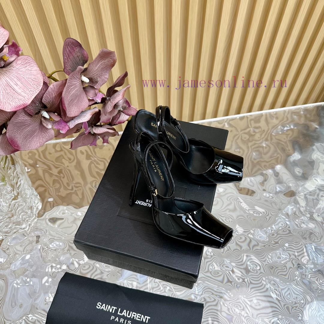 New YSL Saint Laurent - SS2024 Summer Fish Mouth High Heels New Fashion High Heels Sandals——z036lvct - Image 3