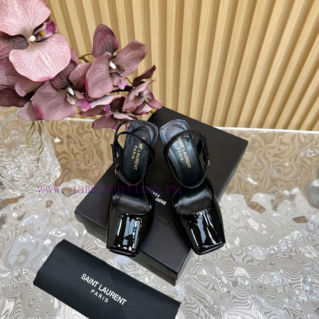New YSL Saint Laurent - SS2024 Summer Fish Mouth High Heels New Fashion High Heels Sandals——z036lvct - Image 4