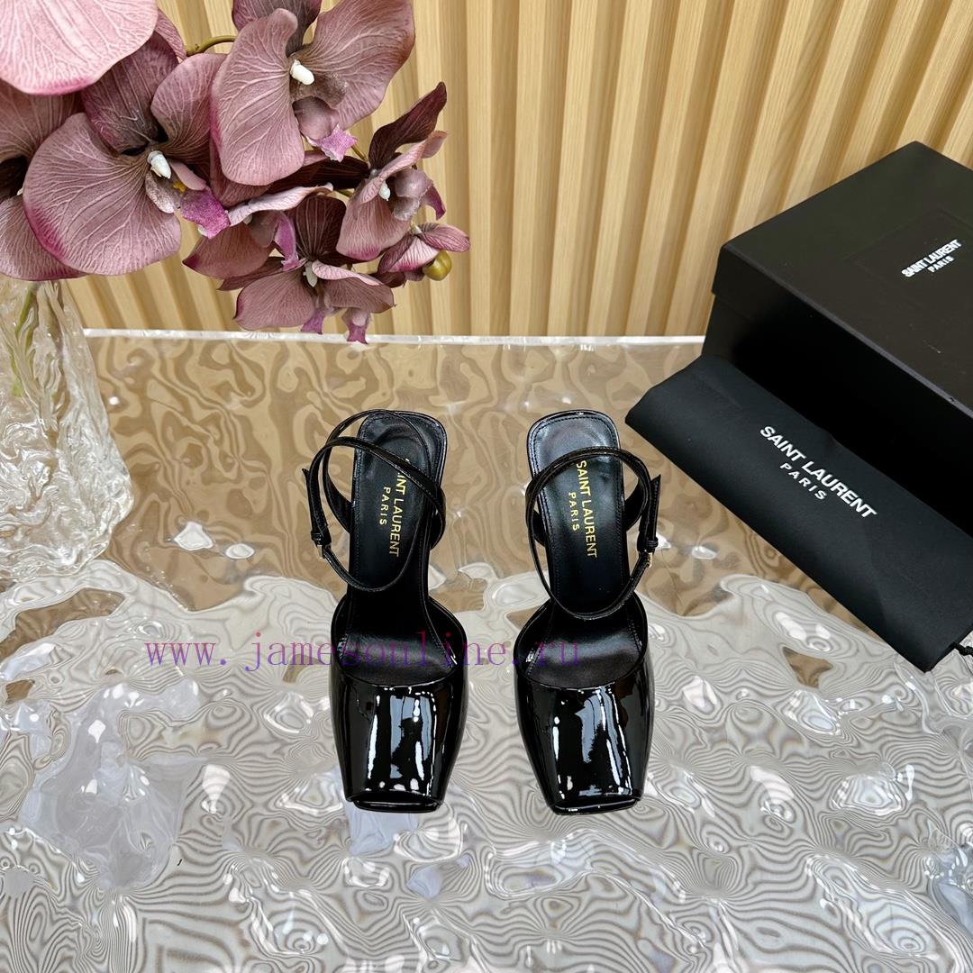 New YSL Saint Laurent - SS2024 Summer Fish Mouth High Heels New Fashion High Heels Sandals——z036lvct - Image 5