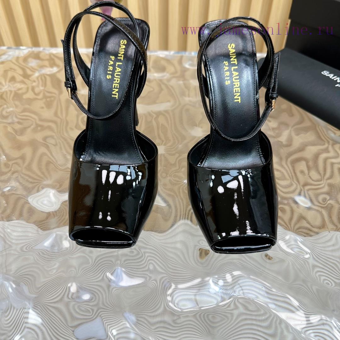 New YSL Saint Laurent - SS2024 Summer Fish Mouth High Heels New Fashion High Heels Sandals——z036lvct - Image 6