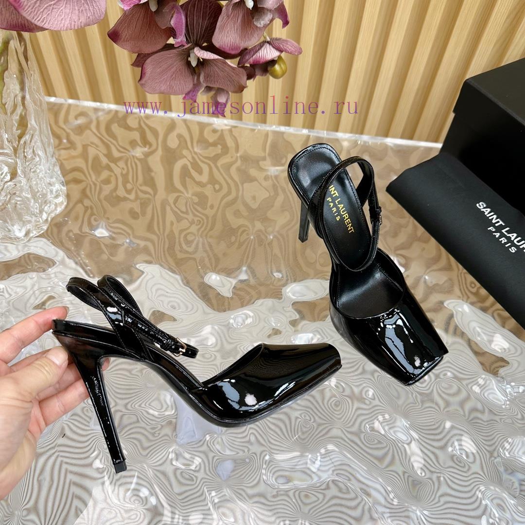 New YSL Saint Laurent - SS2024 Summer Fish Mouth High Heels New Fashion High Heels Sandals——z036lvct - Image 9