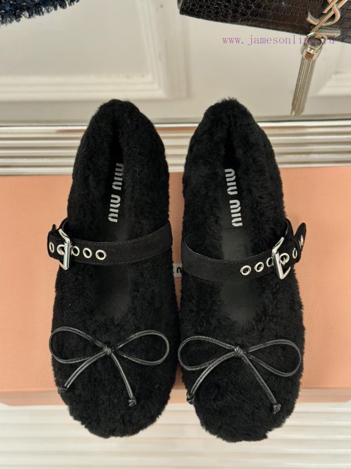 Celine 24S Classic Mary Jane Fury ShoesMao Mao shoes that can be worn in summer apply for cozhmnuz45 - Image 5