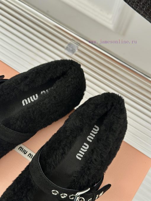 Celine 24S Classic Mary Jane Fury ShoesMao Mao shoes that can be worn in summer apply for cozhmnuz45 - Image 9