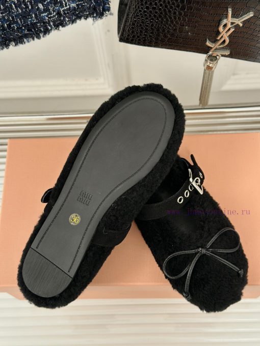 Celine 24S Classic Mary Jane Fury ShoesMao Mao shoes that can be worn in summer apply for cozhmnuz45 - Image 10