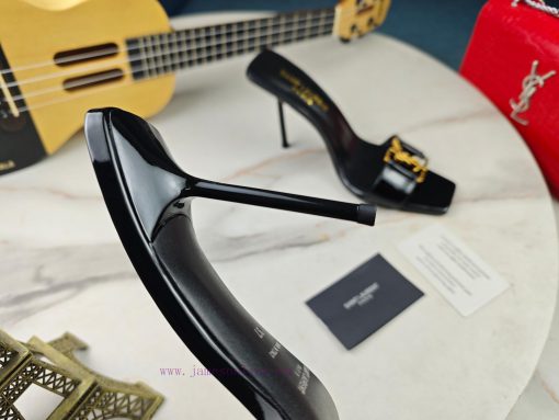 Saint Laurent fine heeled YSL sandals for early autumn 2024 synchronized YSL decoration claslv4db259 - Image 10