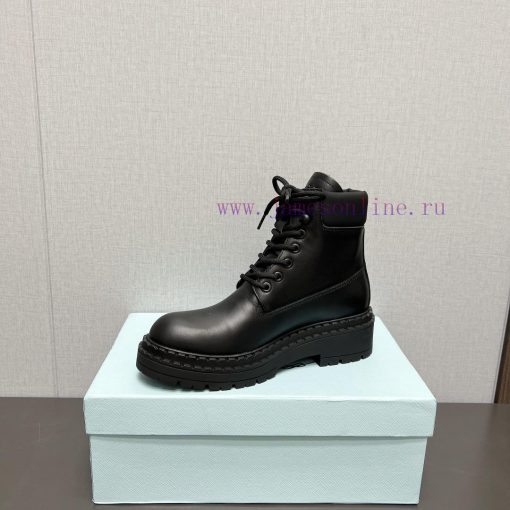 Top tierPrada 24vs Autumn/Winter Latest Explosive Martin Boot SeriesRound toe thick soled shiyy5uzr7 - Image 7