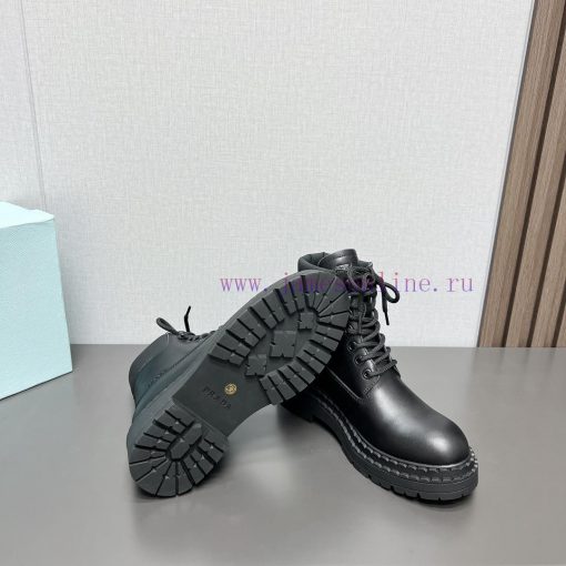 Top tierPrada 24vs Autumn/Winter Latest Explosive Martin Boot SeriesRound toe thick soled shiyy5uzr7 - Image 10