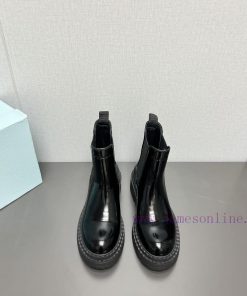Top tierPrada 24vs Autumn/Winter Latest Explosive Martin Boot SeriesRound toe thick soled sh53tctaar