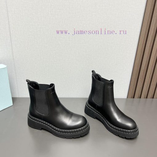 Top tierPrada 24vs Autumn/Winter Latest Explosive Martin Boot SeriesRound toe thick soled shgxalrcmw - Image 3