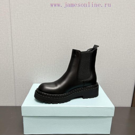 Top tierPrada 24vs Autumn/Winter Latest Explosive Martin Boot SeriesRound toe thick soled shgxalrcmw - Image 7