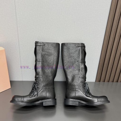 Top tierMIUMIU 2024 vs Autumn/Winter Latest Fashion Explosive CollectionSquare toe thick solzl4zchp7 - Image 8