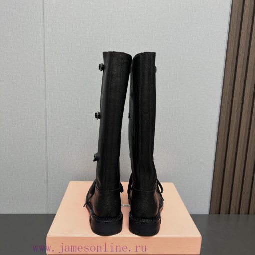 Top tierMIUMIU 2024 vs Autumn/Winter Latest Fashion Explosive CollectionSquare toe thick solzl4zchp7 - Image 9