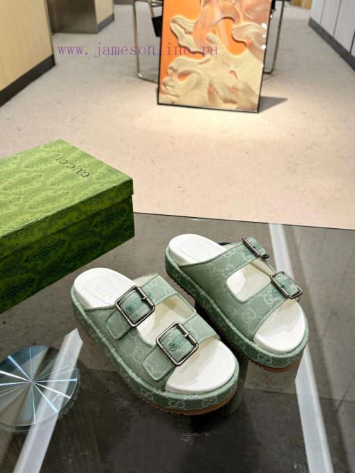 Full year shipment, Gucci's latest limited edition thick soled slippers of top quality are ag6nxctma - Image 4